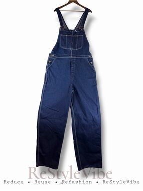 BIG MAC Men’s Size 42x36 Overalls Bib Denim Jean VINTAGE Adjustable Straps